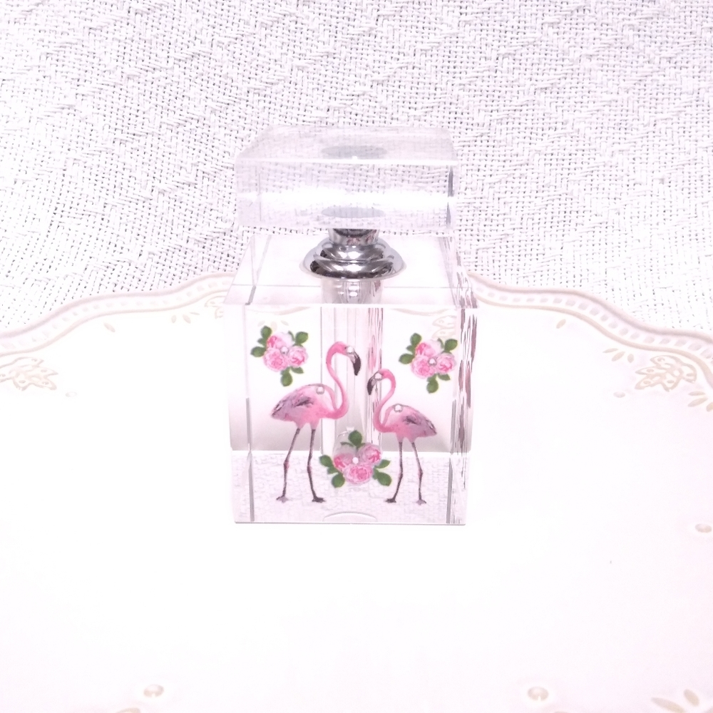 Simon Designs Flamingo Crystal Perfume Bottle - Picture 6 of 13